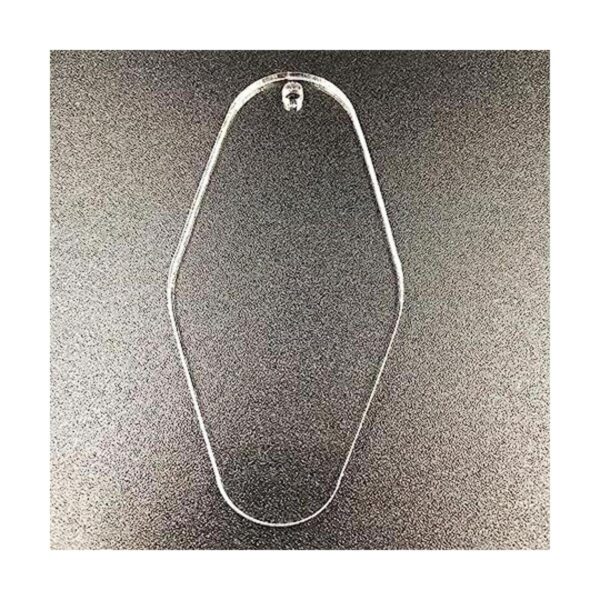 10 piezas acrílico en blanco Vintage Hotel Key Tag Clear_1