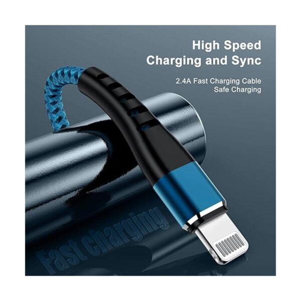 Essri 3 cables de carga largos de 6 pies para iPhone con_3
