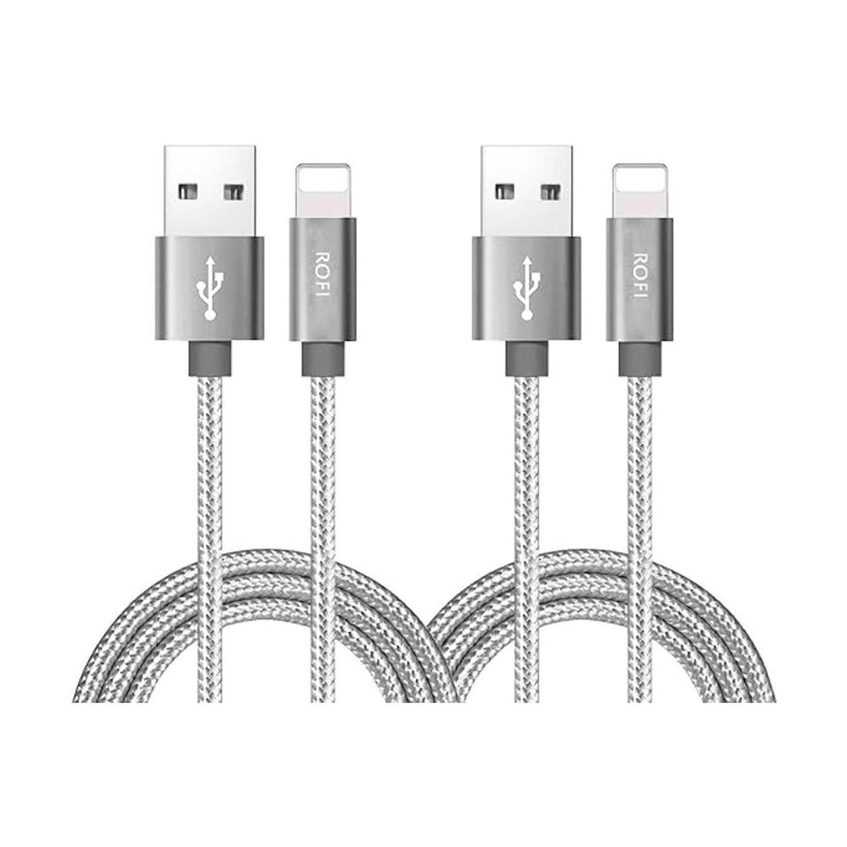 RoFI Cable de cargador de teléfono 2 unidades Cable USB