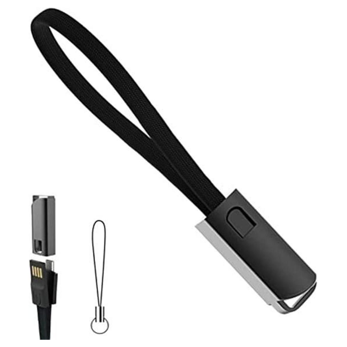 Cable de carga USB C llavero portátil de 0.75 pies de