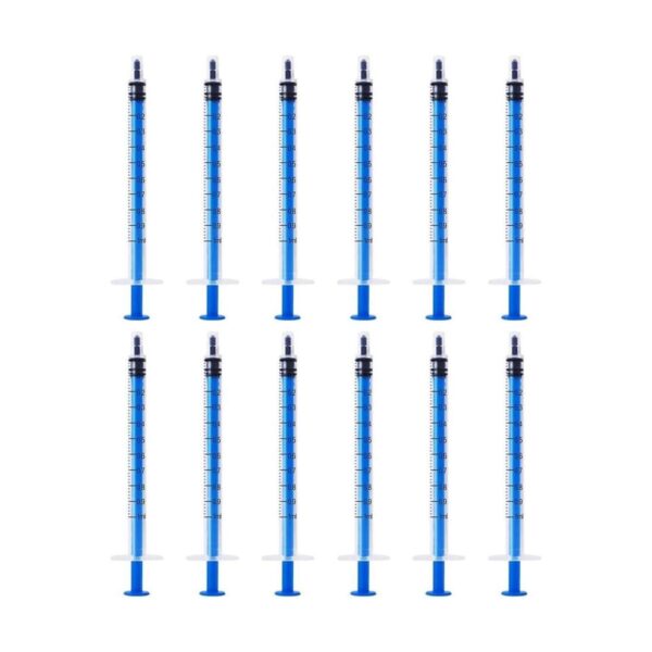 Paquete de 12 jeringas de plástico de 0.0 fl oz con_1