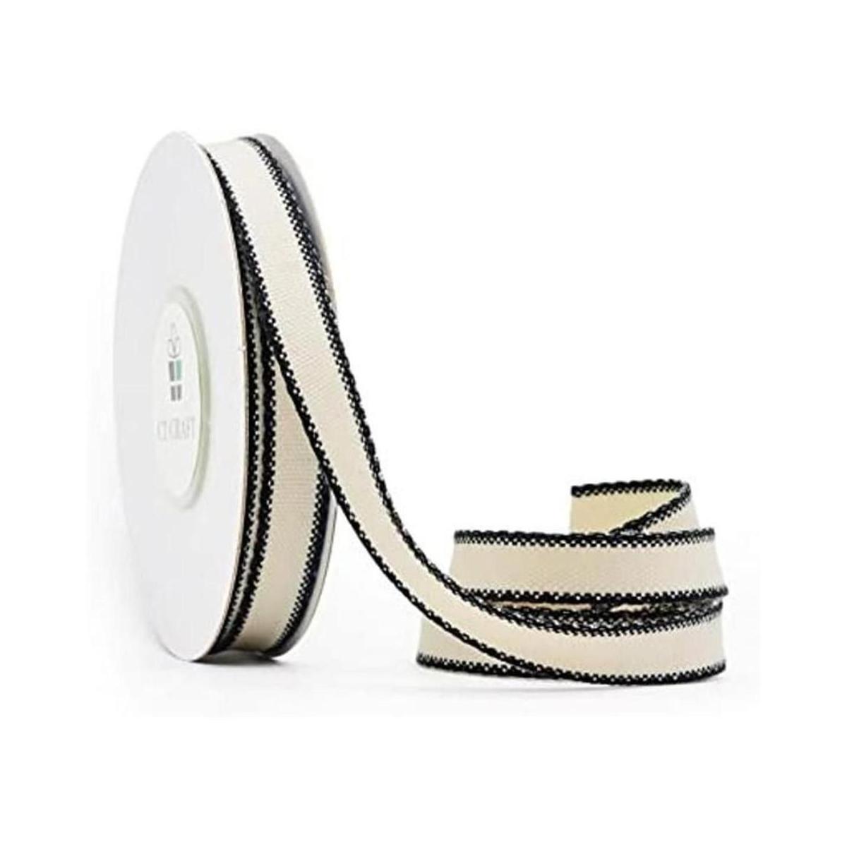 CT CRAFT LLC Cinta de borde de rayas de algodón para