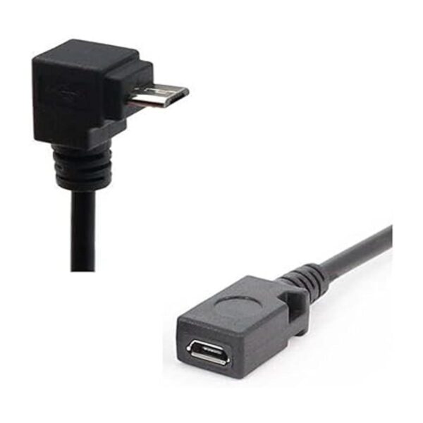 Adaptador de cable de extensión en ángulo de 90 USB Micro_4