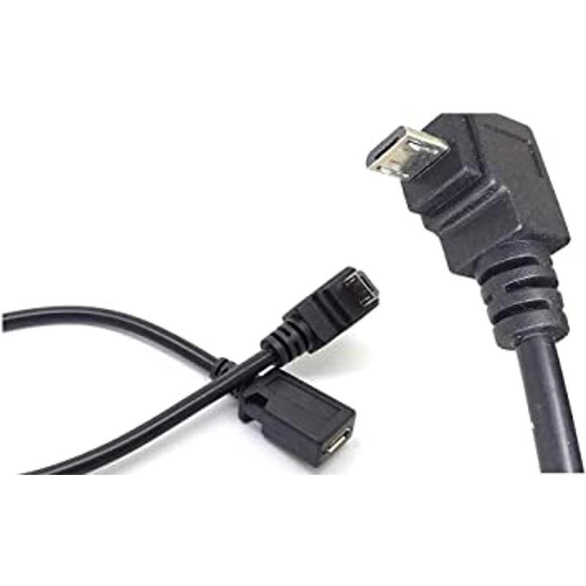 Adaptador de cable de extensión en ángulo de 90 USB Micro