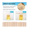 Juego de 100 soportes para velas de madera para hacer