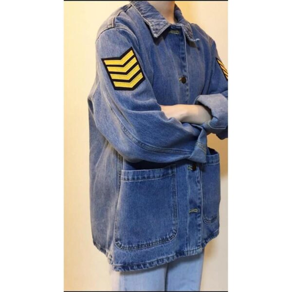 CutePatch Disfraz de Halloween sargento rayas plateadas_3
