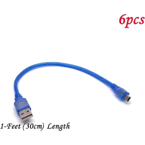 Antrader Cable mini USB 2.0 de 11.8 in de longitud_2