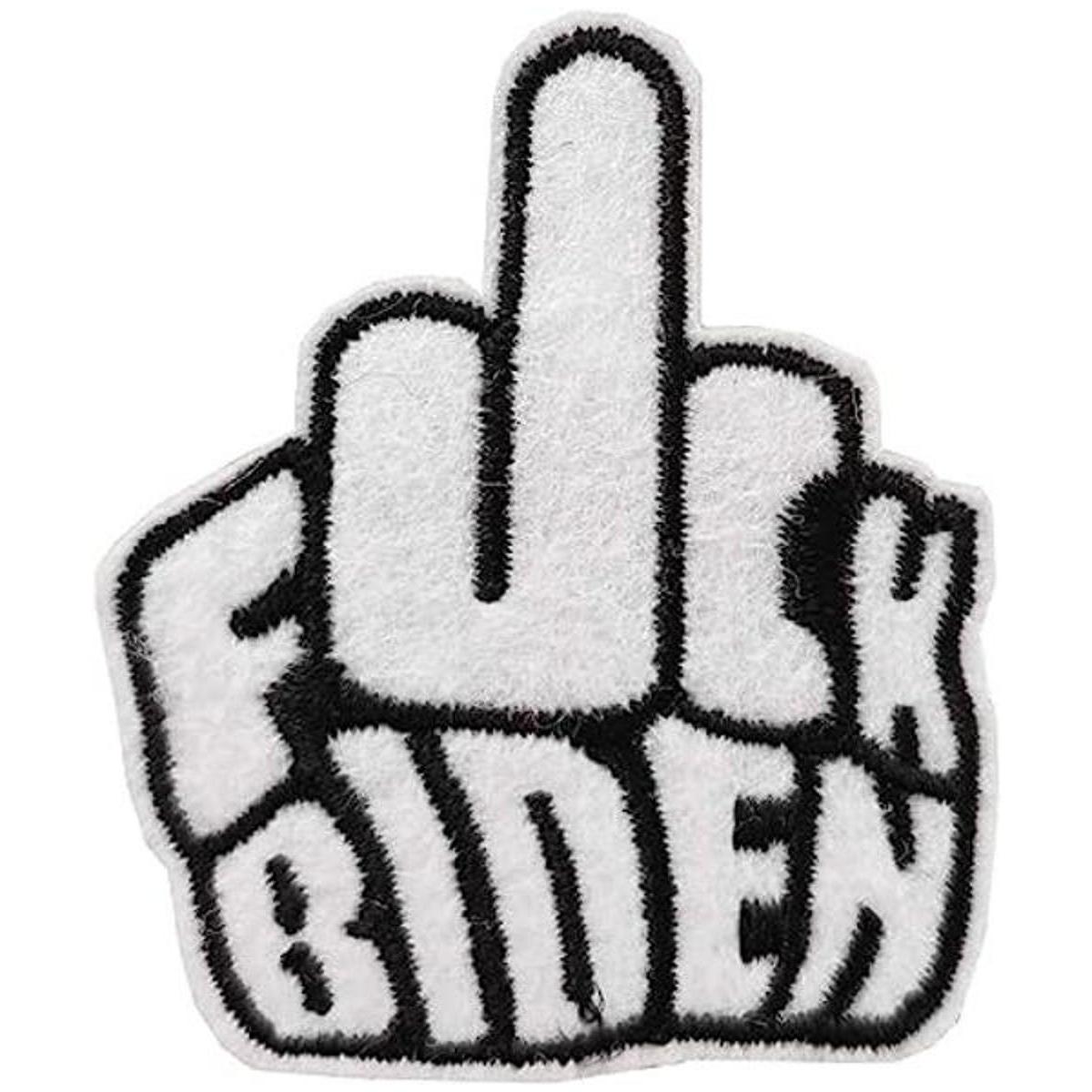 F Biden Anti Biden Not My President Parche bordado para