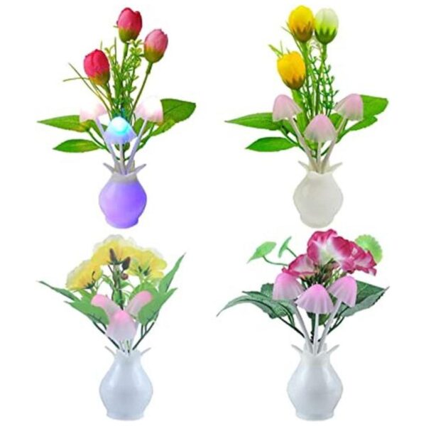 warmstor Seta Y La planta 7 colores luz LED de Noche con