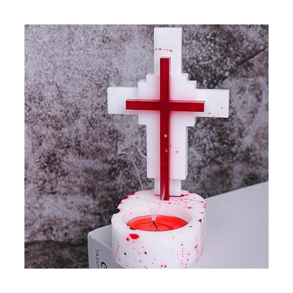 Molde de resina Jesús Cross con base de silicona para_2
