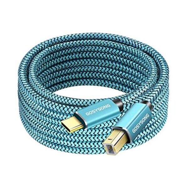 GOSYSONG Cable de impresora USB C de 10 pies cable de