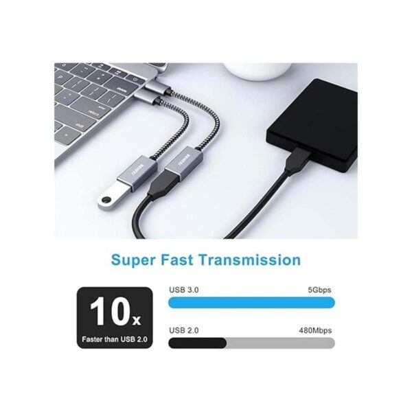 Benfei Adaptador USB C a USB 3.0 paquete de 2