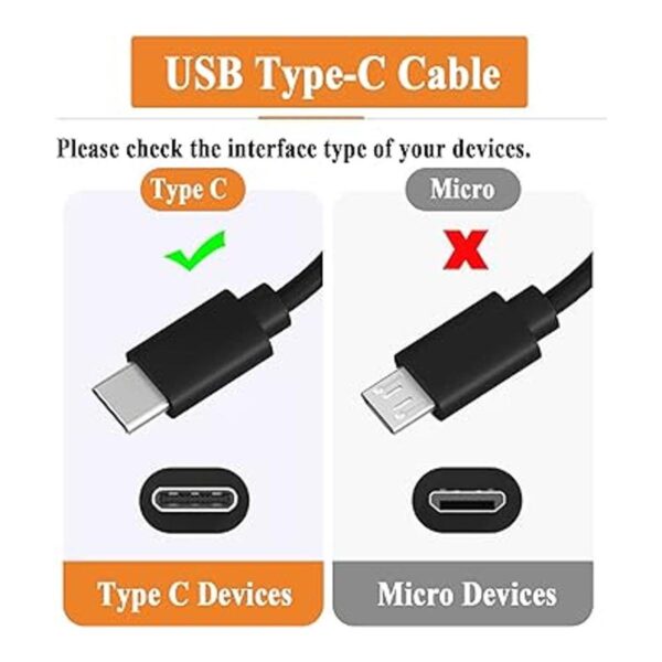 Cable de carga tipo C USB tipo C compatible con Skullcandy_2