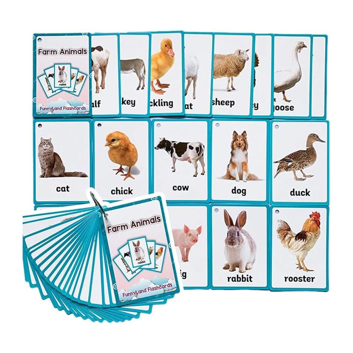 Richardy Juego de 18 piezas de animales de granja para
