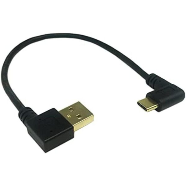 CERRXIAN 9 pulgadas chapado en oro USB izquierdo y ángulo_1