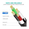 Paquete de 2 cables de alimentación USB de 6 pies para_3