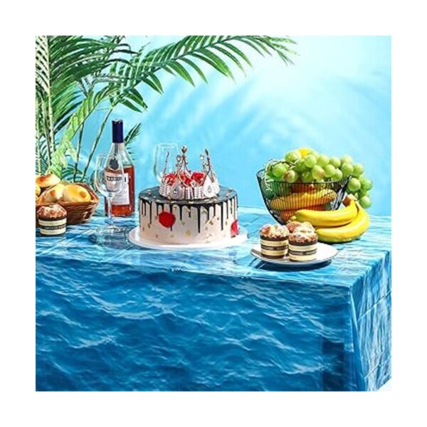 Ocean Waves Mantel de plástico de 54 x 108 pulgadas