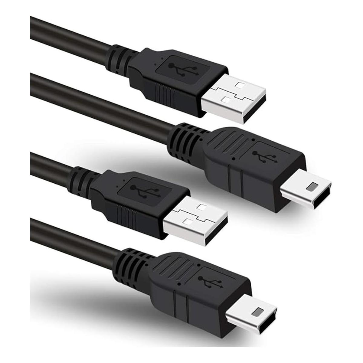 Paquete de 2 cables de alimentación USB de 6 pies para