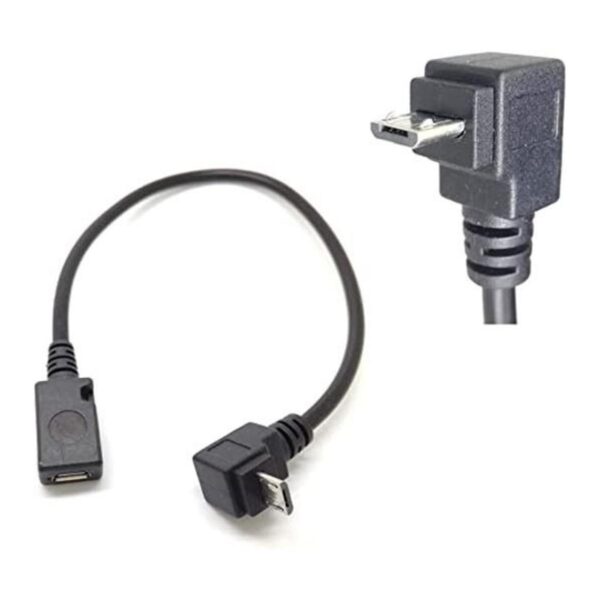 ngulo de 90 26CM USB Micro B 5P hembra a 5P macho_1