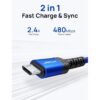 Cable micro USB Android JSAUX paquete de 2 unidades de