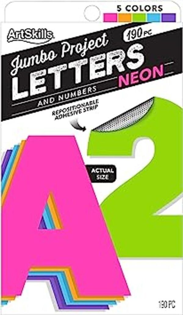 ArtSkills Letras y números de póster de papel jumbo de 4_1