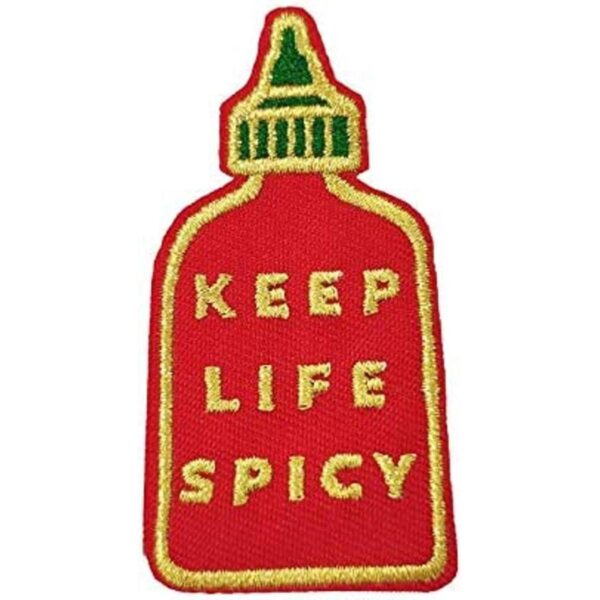 Keep Life Parche bordado con texto en inglés Keep Life_1