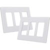 CML Placa de pared decoradora sin tornillos de 3 bandas