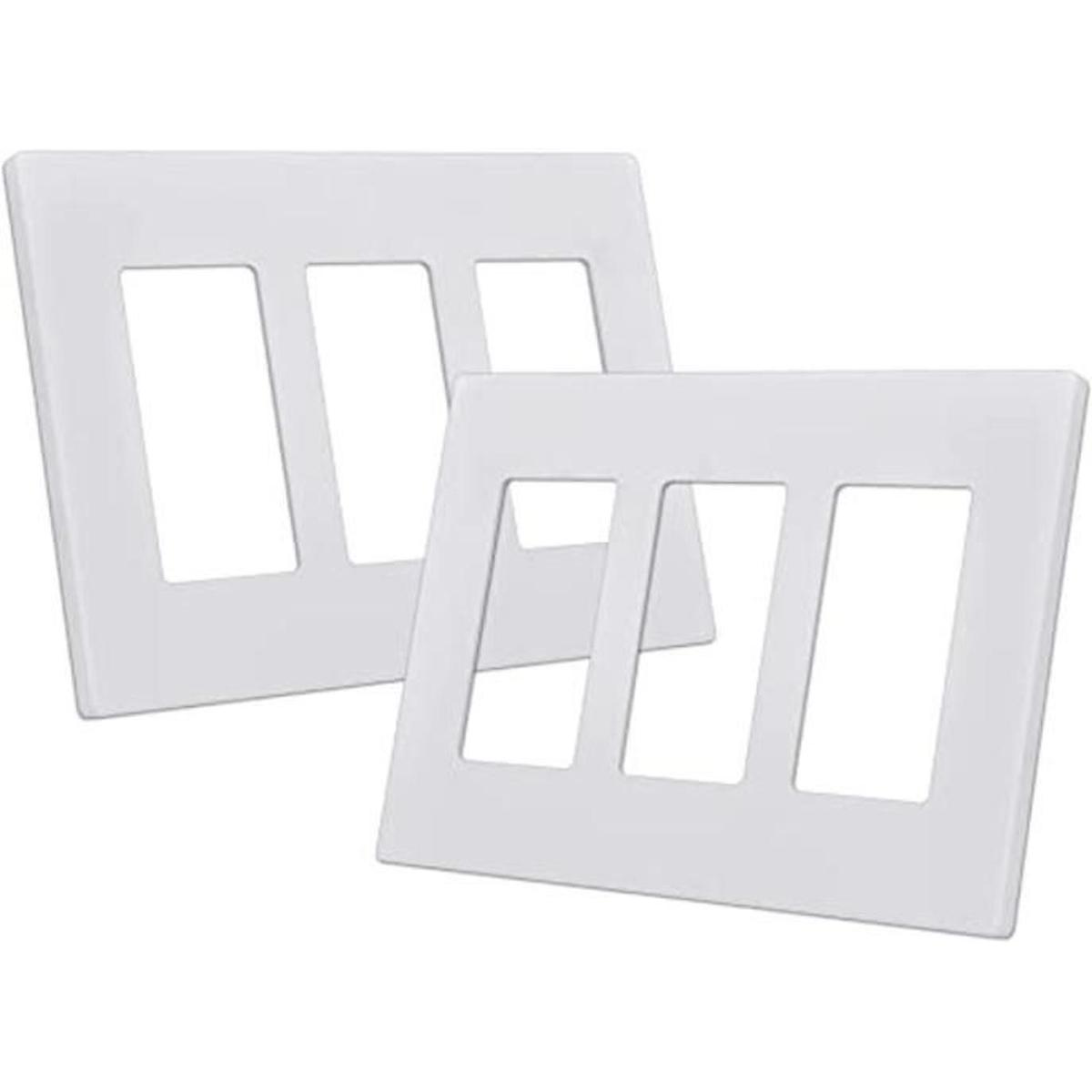 CML Placa de pared decoradora sin tornillos de 3 bandas