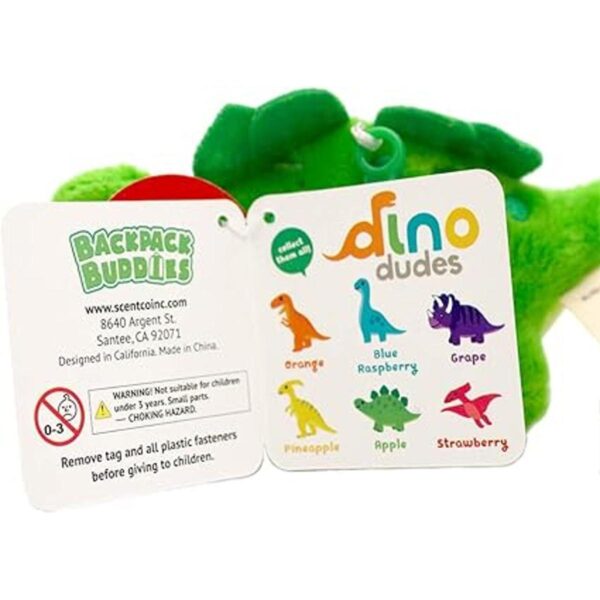 Scentco Mochila Dino Dudes Buddies Clips de dinosaurio_4