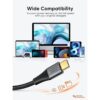 Cable USB C corto a USB C cable USB C de carga rápida