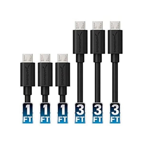 SABRENT Cables de carga rápida micro USB 2.8 A 6_1