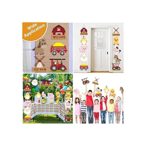 Decoración de fiesta temática de animales de granja