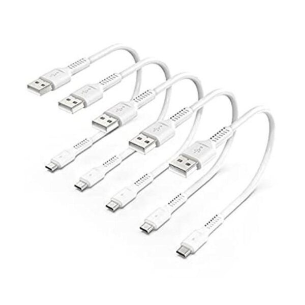 Cable micro USB corto de 1 pie paquete de 5 cables micro_1