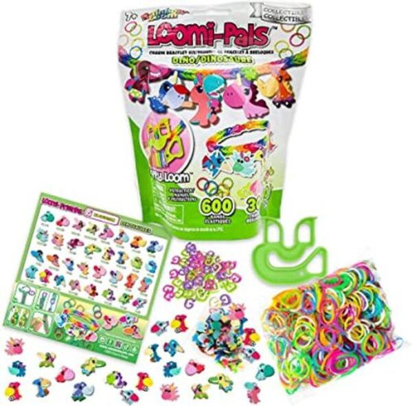 Rainbow Loom LoomiPals Dino Collectible cuenta con 30