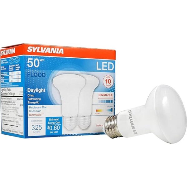 Sylvania Bombilla LED R20 de 50 W 5 W 10 años