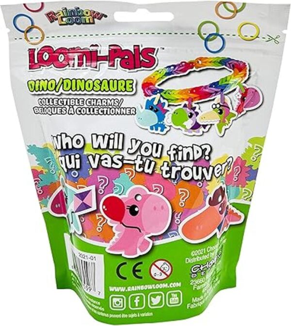 Rainbow Loom LoomiPals Dino Collectible cuenta con 30
