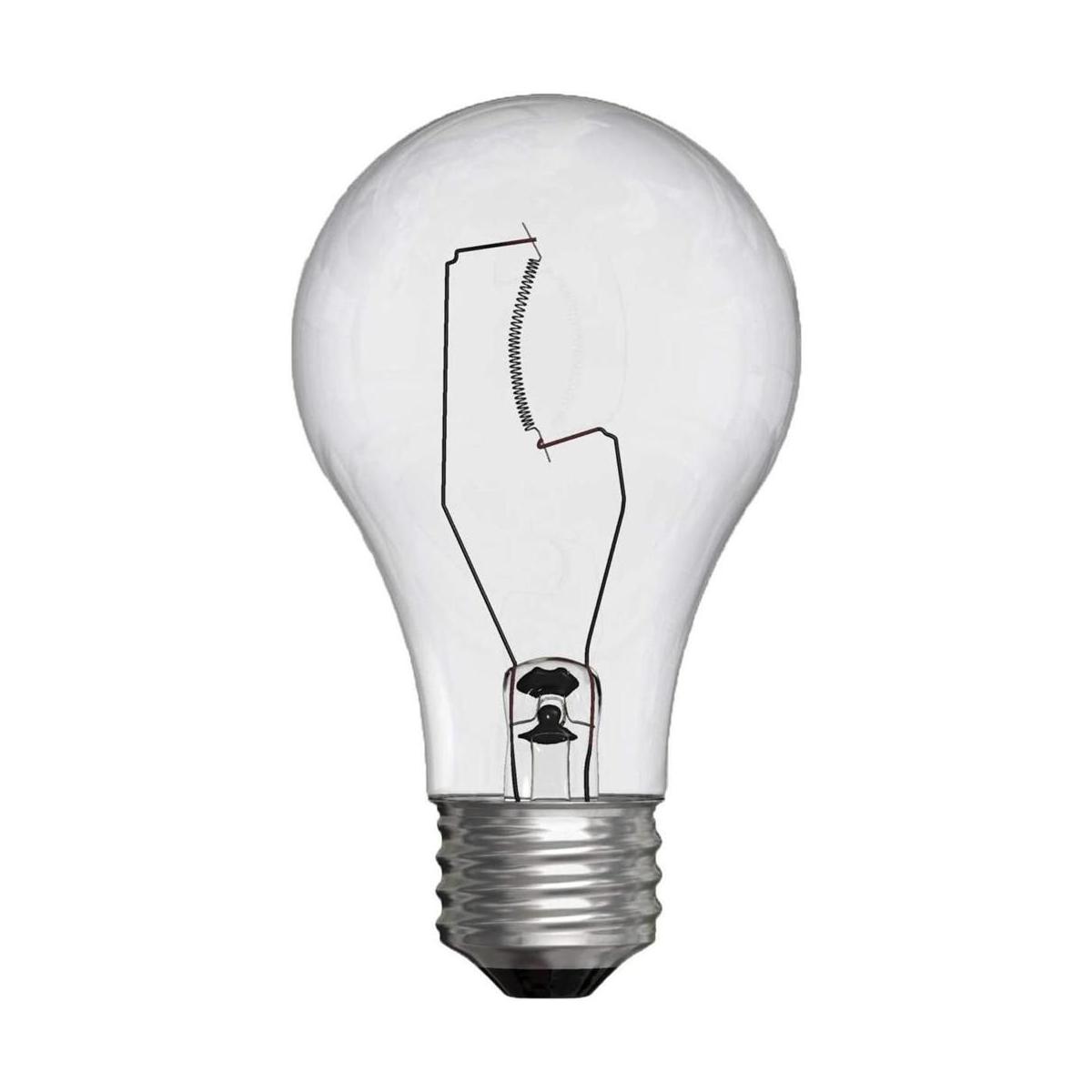 GE Bombillas incandescentes A19 25 W 215 lúmenes base