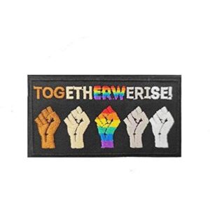 Parche bordado para planchar de 3.5 in Together WERWE Rise_1