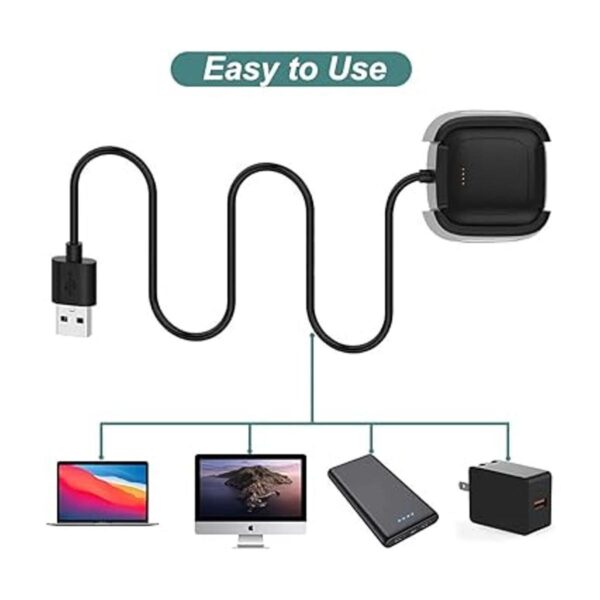 Kissmart Cargador compatible con Fitbit Versa 2 no para_6