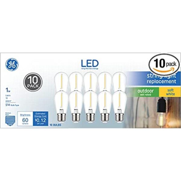 GE Guirnalda de bombillas LED repuesto de luces de