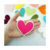 SaktopDeco 12 parches de chenilla con diseño de corazón_4