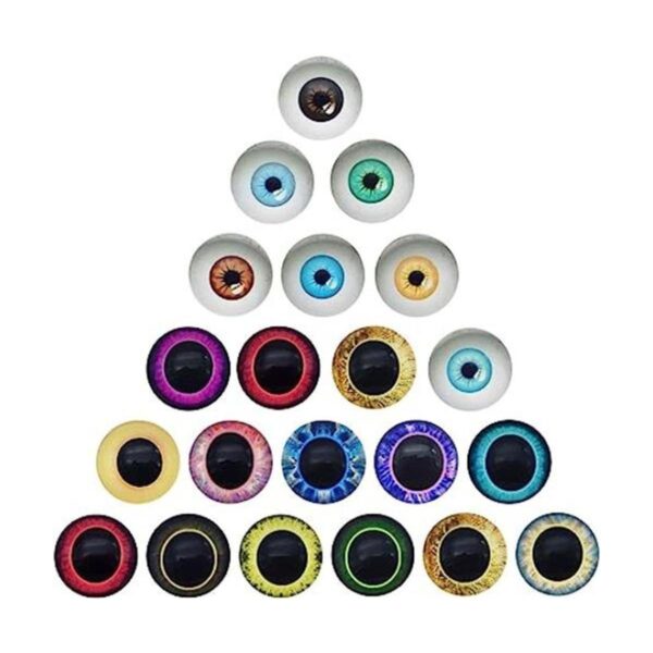 10 pares de ojos de cristal de búho pájaro de 0.984 in_1