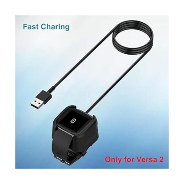 ExMRAT Cable de carga USB para Fitbit Versa 2 no para