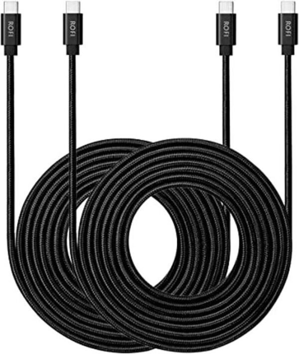 Cable USB C a USB C RoFI 2 unidades de 10 pies 60 W de_1