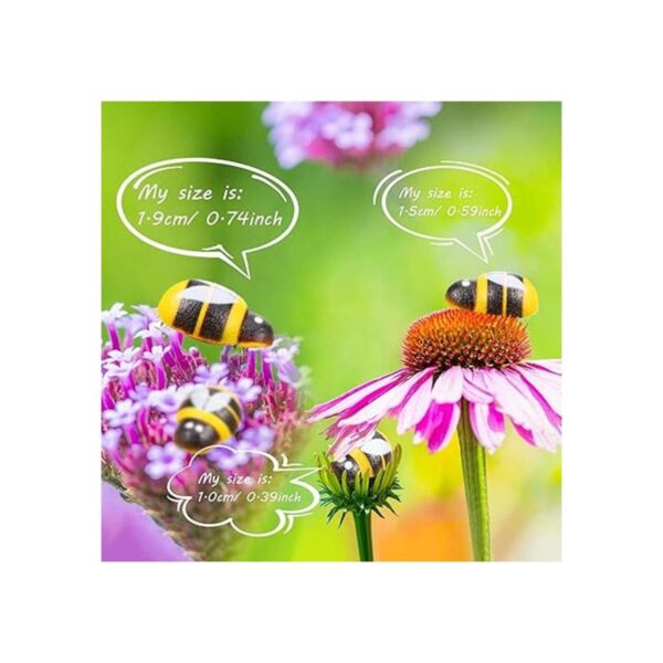 150 piezas de decoración de abejas de madera