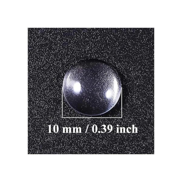 HAUTOCO 200 cabujones de cristal de 0.394 in redondos