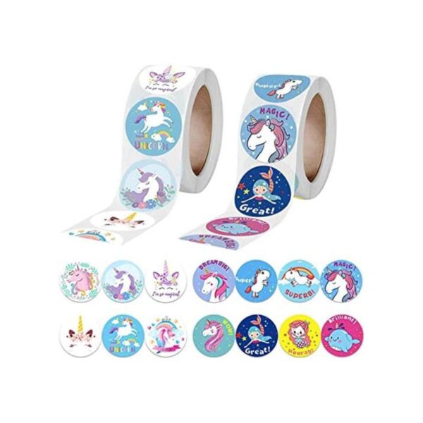 1000 calcomanías de unicornio para niños lindas