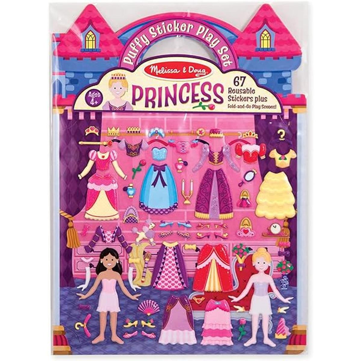 Melissa Doug Princesa Puffy juego de adhesivos Juego