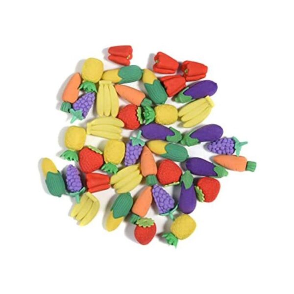 40 piezas de orejas de comida 3D lindas mini borradores