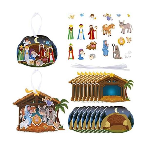 Make a Nativity Scene Sticker Kit de manualidades de_1